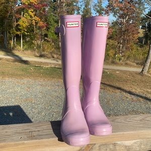 Hunter Original Tall Rain Boot, Lilac, Size 8